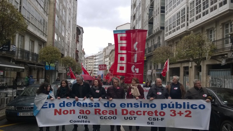 A CIG-Ensino exixe ao Ministerio e á Consellaría a retirada do Decreto 3+2 tras do “contundente” rexeitamento da comunidade universitaria